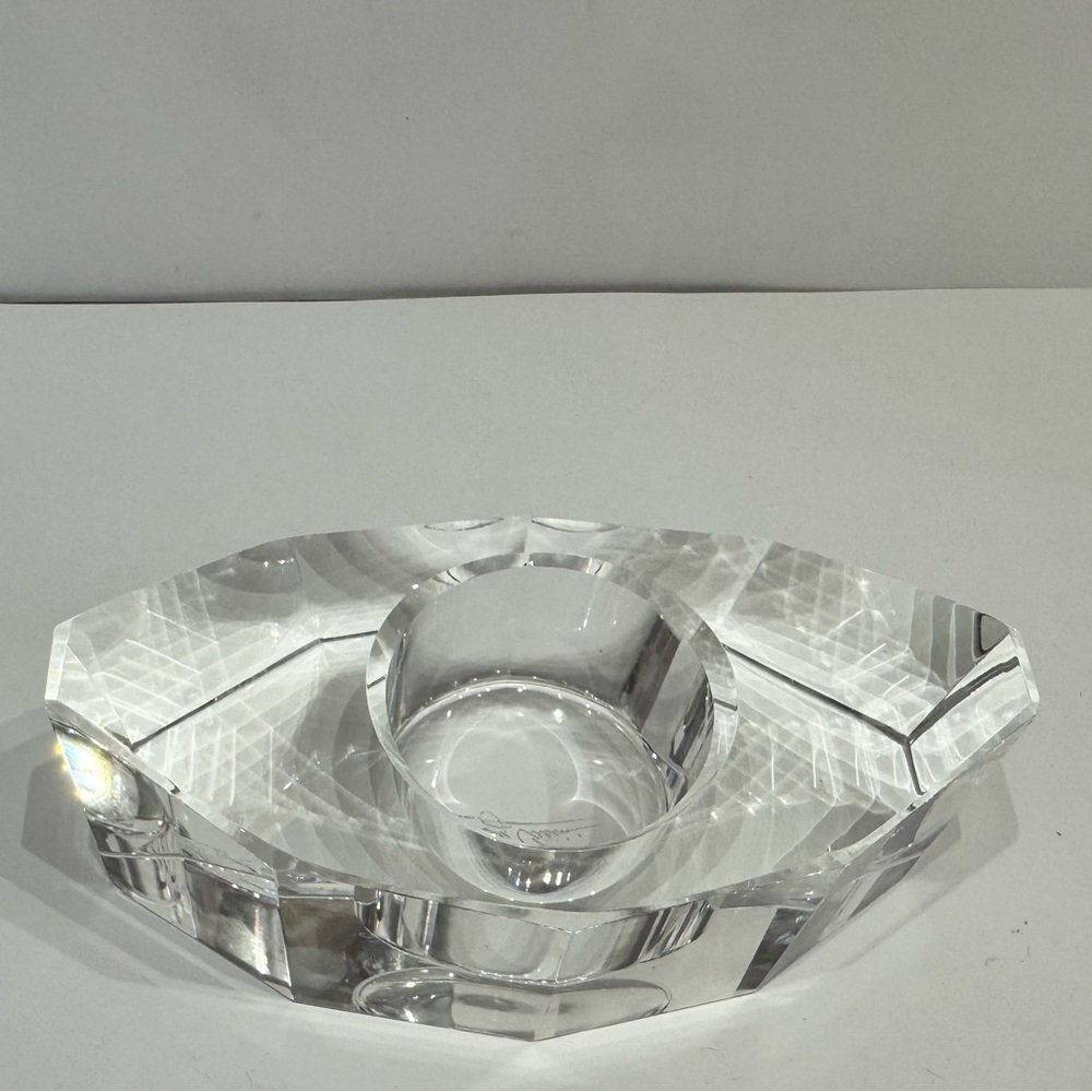 Oleg Cassini Crystal Candle Holder